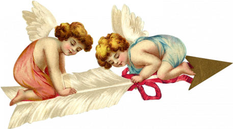 Sweet Dreams - Vintage - Clipart - Arrow Graphic By - Liebe-mitteilung Zu Meinem Valentine Postkarte (456x456)