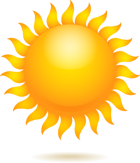 Fun In The Sun Too Much Sun Exposure Might Not Be Good - Sun Clip Art (494x573)