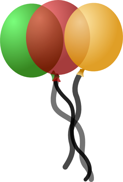 Balloons Svg Clip Arts 402 X 592 Px - Balloons Svg Clip Arts 402 X 592 Px (402x592)