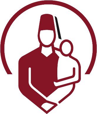History Of Freemasons - Shriners Hospital Logo (399x416)