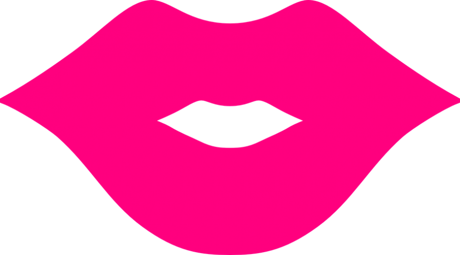 Lips Clipart Kiss Lips Clip Art Lips Pink Mouth Free - Kiss (945x525)