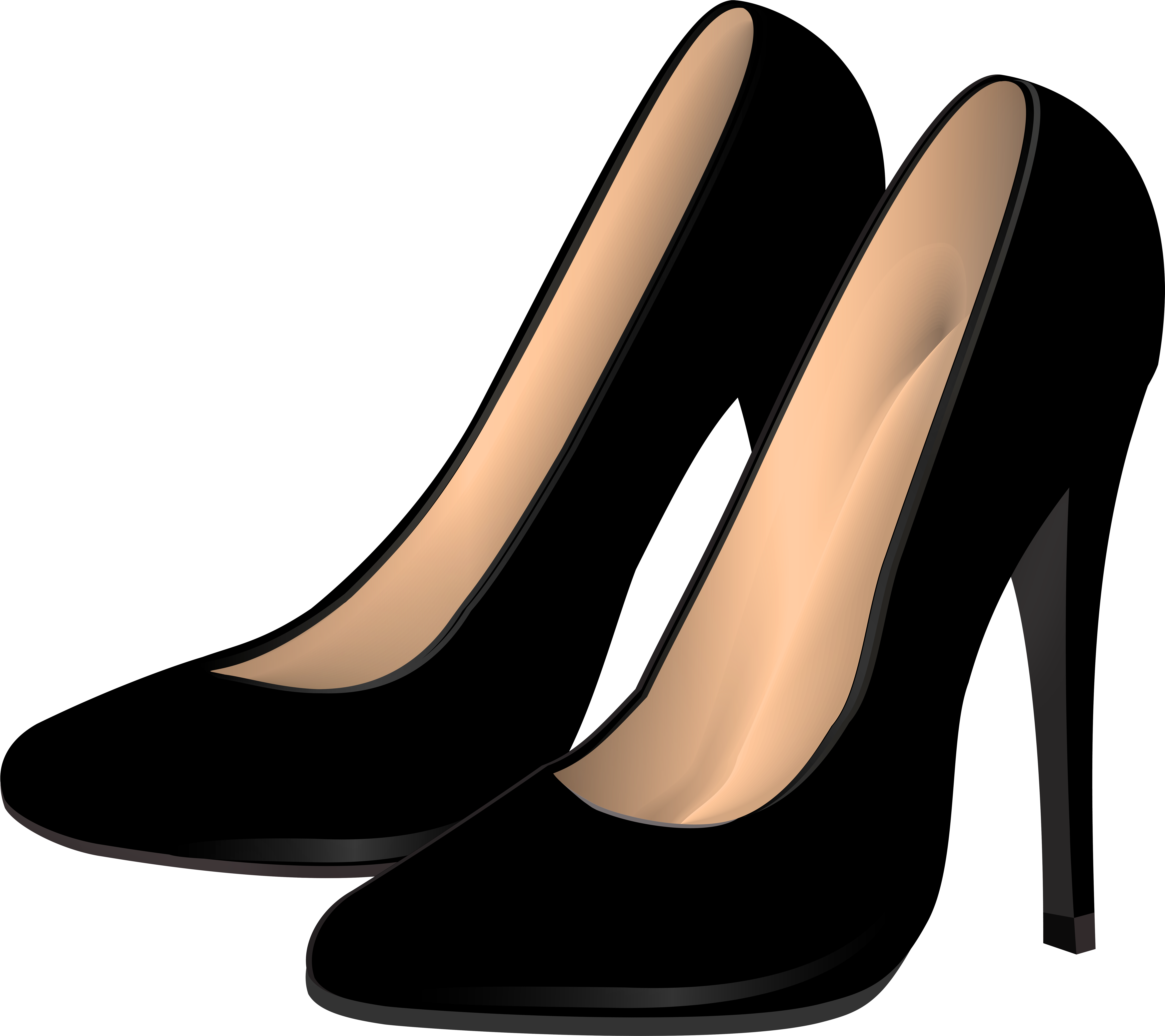 Black Womens High Heels Png Clip Art - Black Womens High Heels Png Clip Art (8000x7113)