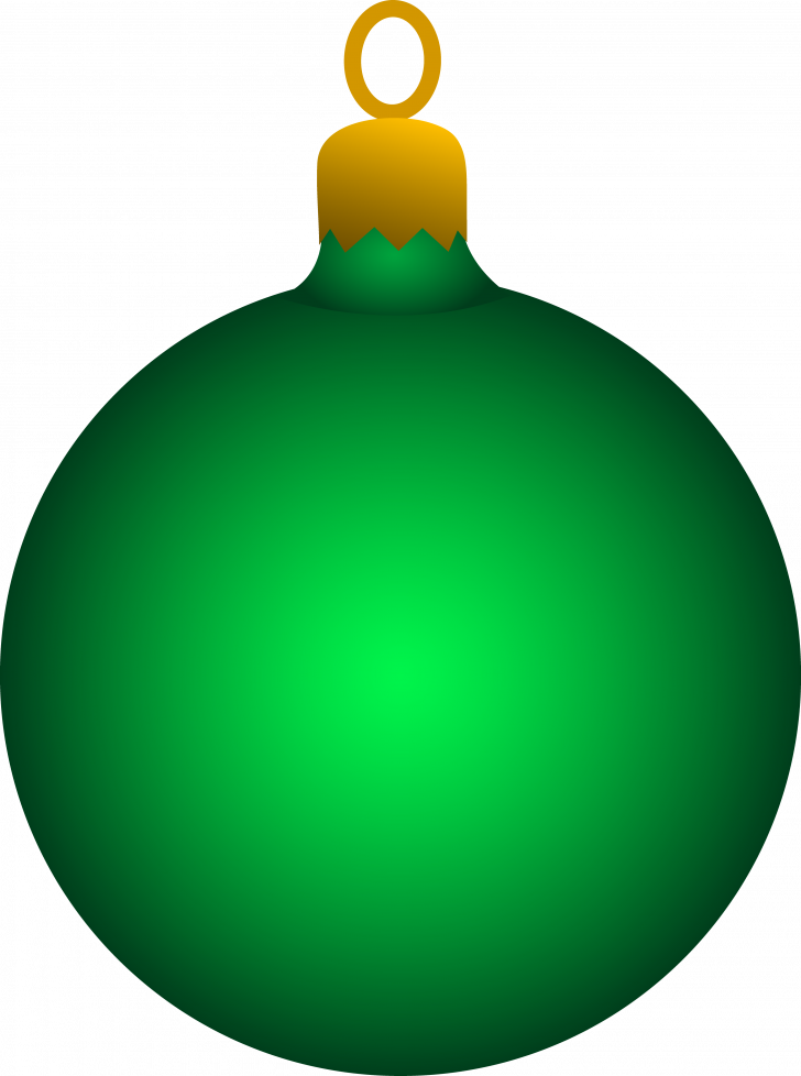 Medium Size Of Christmas Tree - Green Christmas Ornaments Clipart (728x978)