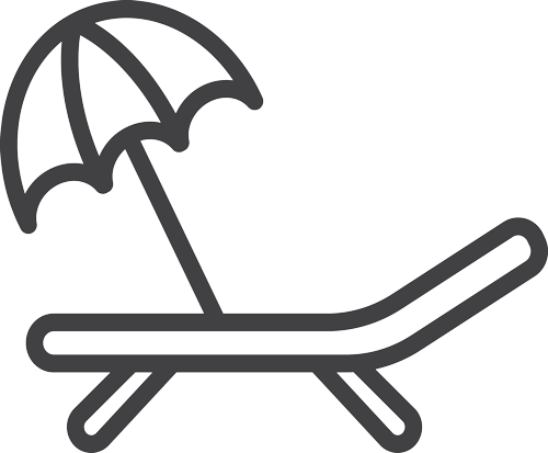 Large Spacious Decking Area - Vector Graphics (500x413)