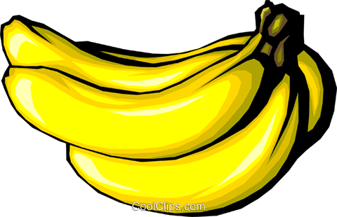 Bananas Royalty Free Vector Clip Art Illustration - Bunch Of Bananas Clipart (480x310)