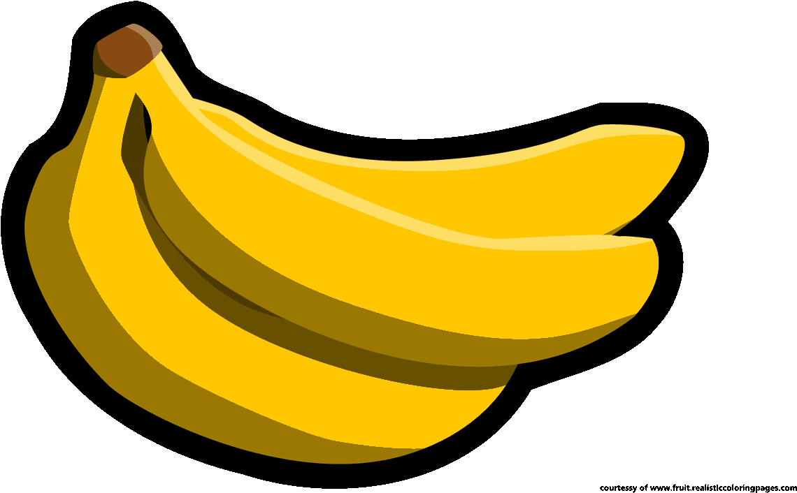 Banana Clipart Frut - Pisang Vektor Png (1280x720)