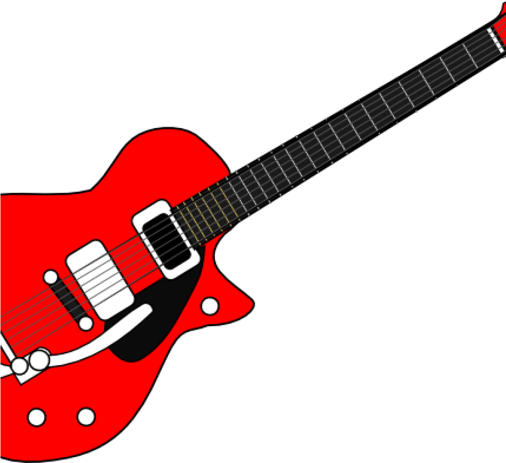 Guitar Cliparts Guitar Clip Art At Clker Vector Clip - Red Electric Guitar Clipart (1025x937)