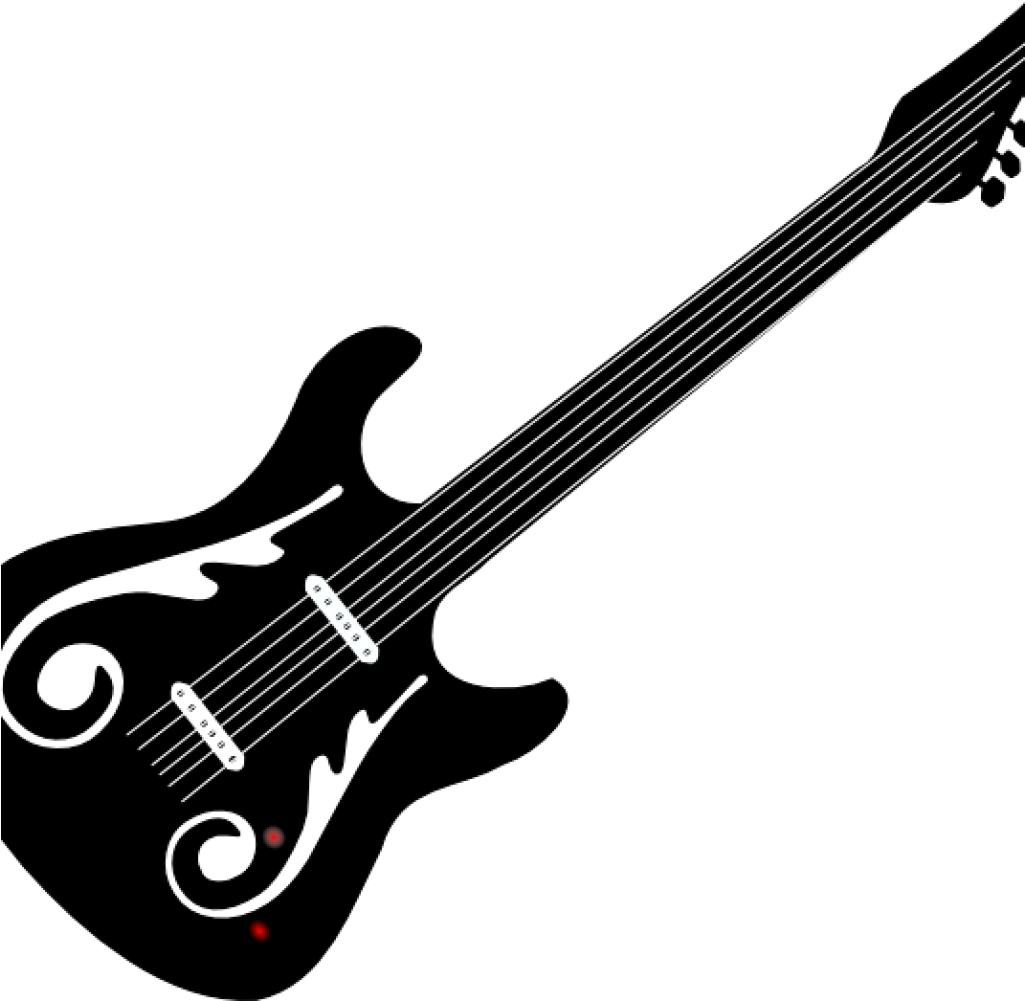 Guitar Clipart Black And White Guitar Clip Art Black - Kaisi Yeh Yaariyan Fab 5 (1024x1024)