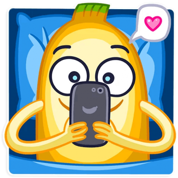 Банан Banana - Sticker (360x360)