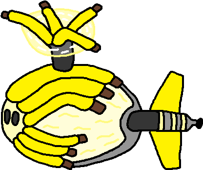 Boulder Clipart Banana - Banana (437x371)