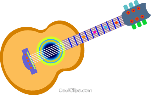 Guitar Royalty Free Vector Clip Art Illustration - Fender Stratocaster (480x302)