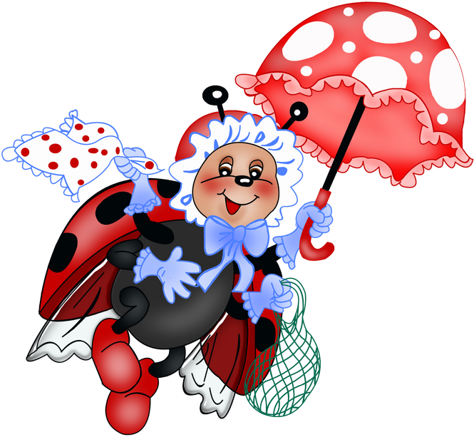 Borboletas & Joaninhas E - Ladybird Beetle (665x613)