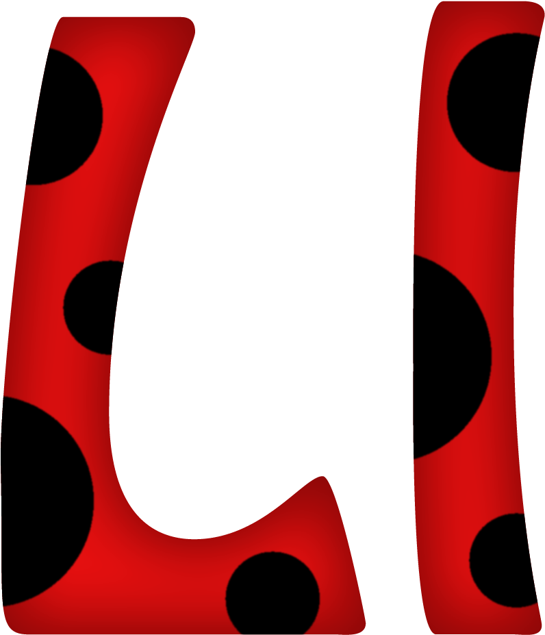 Flores Y Letras Para Decoupage - Ladybug Letters (1048x1000)