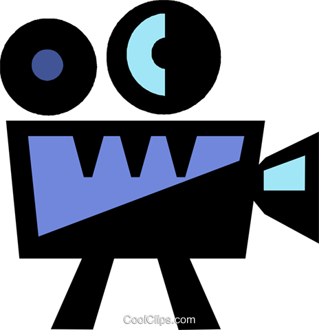 Movie Camera Royalty Free Vector Clip Art Illustration - Video Camera (464x480)