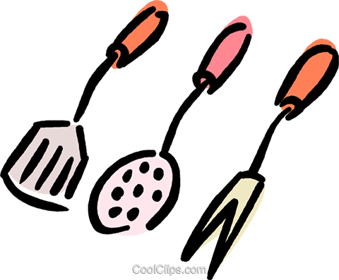 Cooking Utensils Royalty Free Vector Clip Art Illustration - Utensílios De Cozinha Png (480x397)