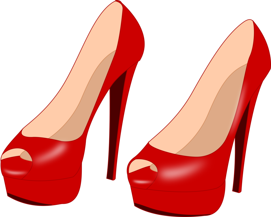 High-heeled Shoe Stiletto Heel Court Shoe Sandal - High Heel Drawing (938x750)
