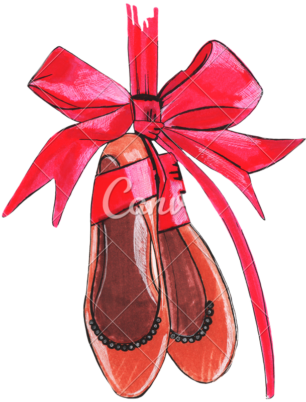 Hand Drawing Markers Of High-heeled Shoes - Drawing (609x800)