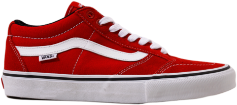 Vans Shoes Png Clipart Free Library - Red Low Top Vans Old Skool (510x510)