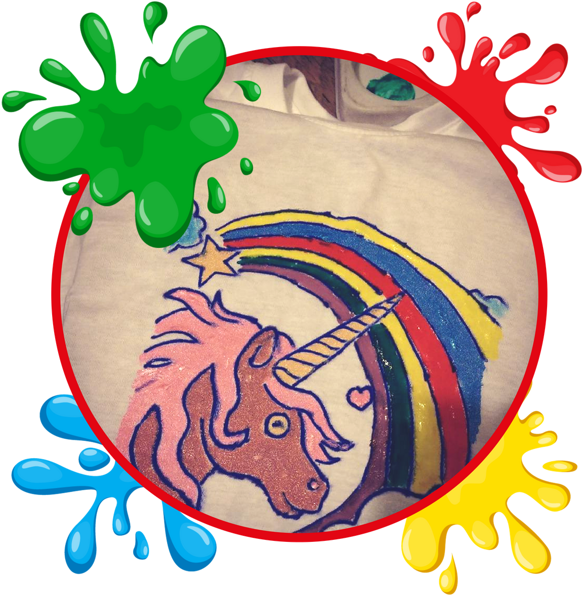 Children Love Fabric Painting What Fun To Create A - Illustration (1200x1200)
