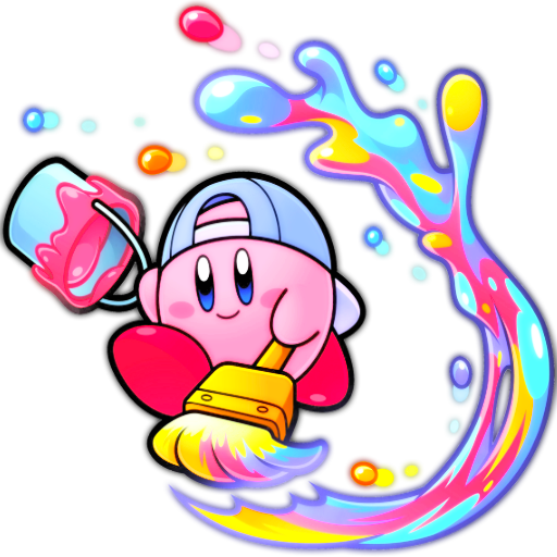 Fantasy Painting For Kids - Paint Kirby (512x512)