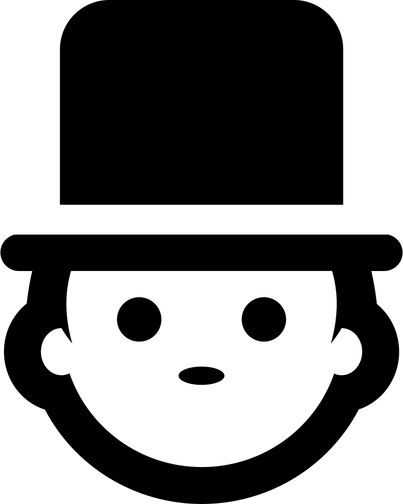 Png File - Smiley Face With A Top Hat (784x980)