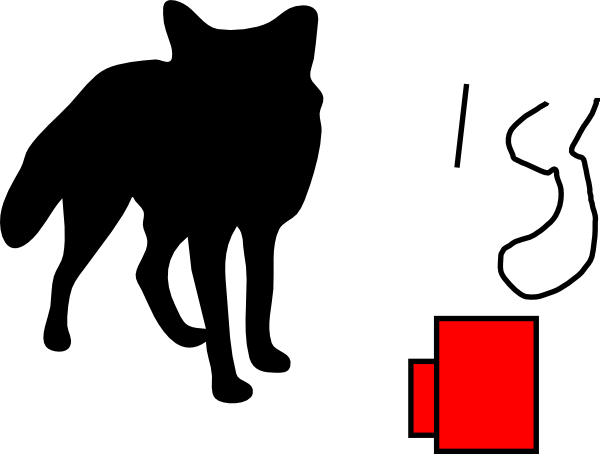 Fennec Fox Silhouette Clipart (600x454)