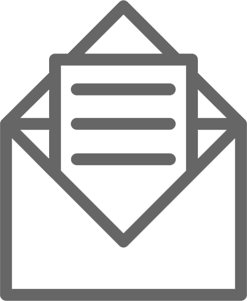 Email Icon - Black And White Cabin Clipart (508x618)