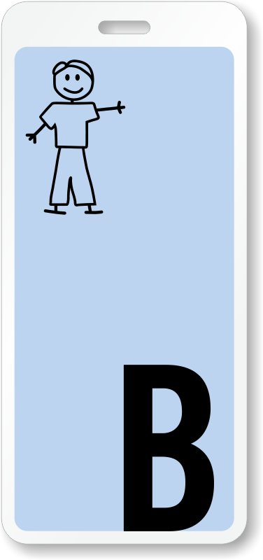 Beautiful Decoration Bathroom Pass Durable Bathroom - Stick People Man (376x800)