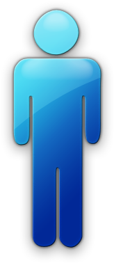People Symbol Blue Clipart Best - Man Blue Icon Png (420x420)