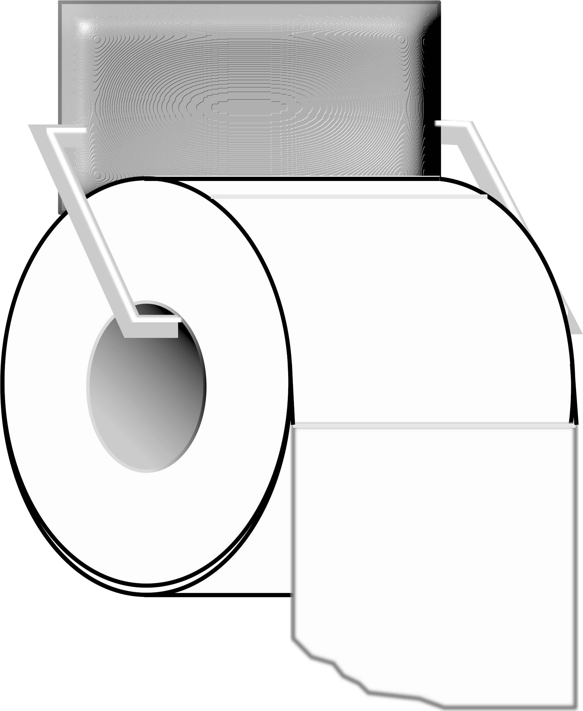 Toilet Paper Rss Line Art Web Feed - Toilet Paper Clipart (1917x2400)