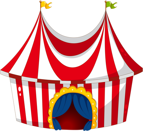 Maters Clipart Circus Tent - Circus Tent (500x449)