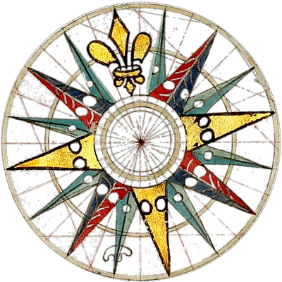 Clipart Compass Rose 2 - Transparent Background Compass Rose Vintage Steampunk (400x400)
