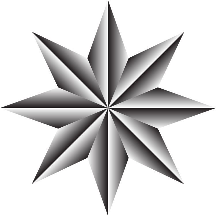 Compass Rose Nautical Star North Drawing - City Of Bethlehem Pa Star (750x750)