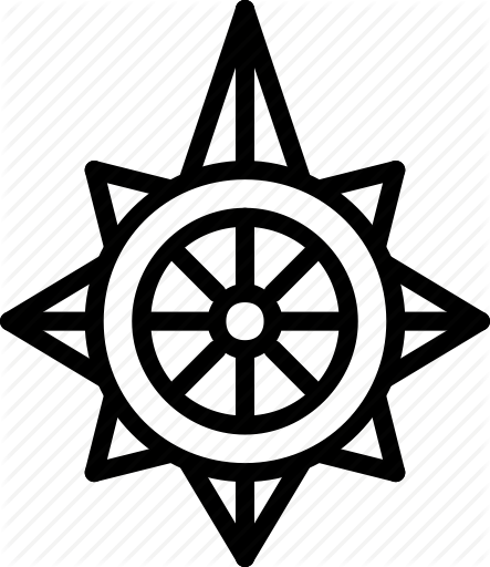 Direction Clipart Compass Point - Icon (443x512)