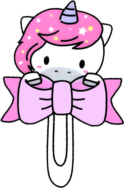Paper Clip Unicorn - Drawing (418x621)