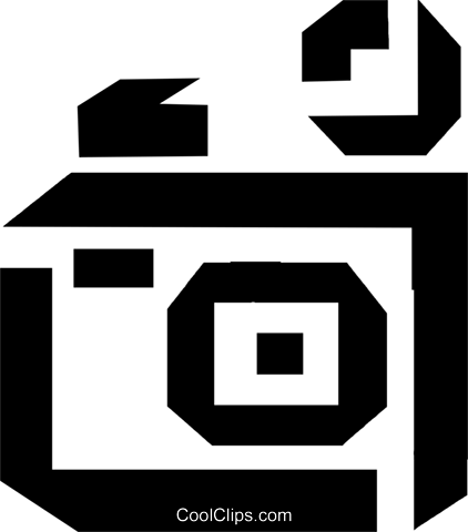 Thick Black Line Camera Royalty Free Vector Clip Art - Thick Black Line Camera Royalty Free Vector Clip Art (422x480)