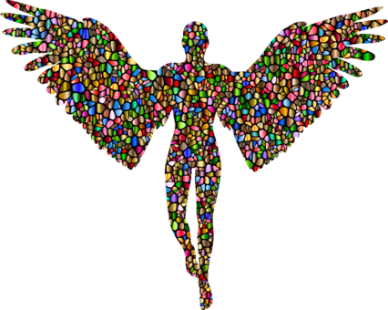 Cherub Angel Silhouette Supernatural God - Male Angel Silhouette (426x340)