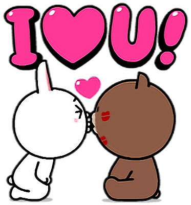 Cony And Brown Love (380x400)