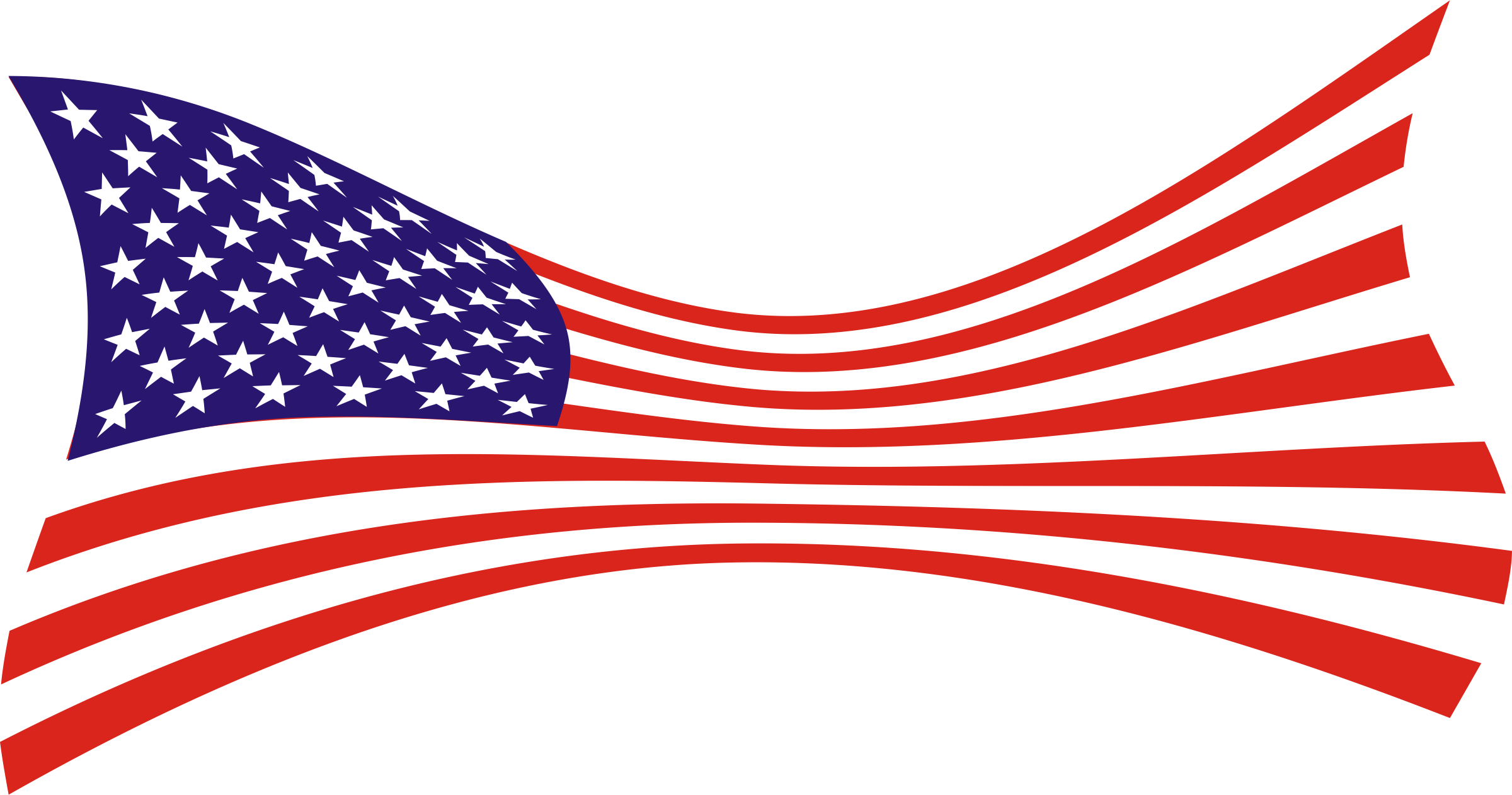 Big Image - American Flag Clip Art (2400x1262)