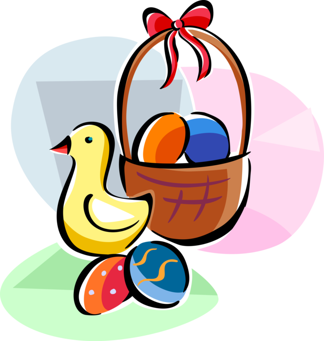Vector Illustration Of Easter Baby Yellow Chick Bird - Vector Illustration Of Easter Baby Yellow Chick Bird (665x700)