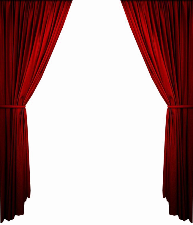 Curtains Clipart Cartoon - Transparent Background Curtain Clipart (650x757)