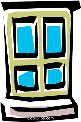 Window Royalty Free Vector Clip Art Illustration - Clip Art (320x480)
