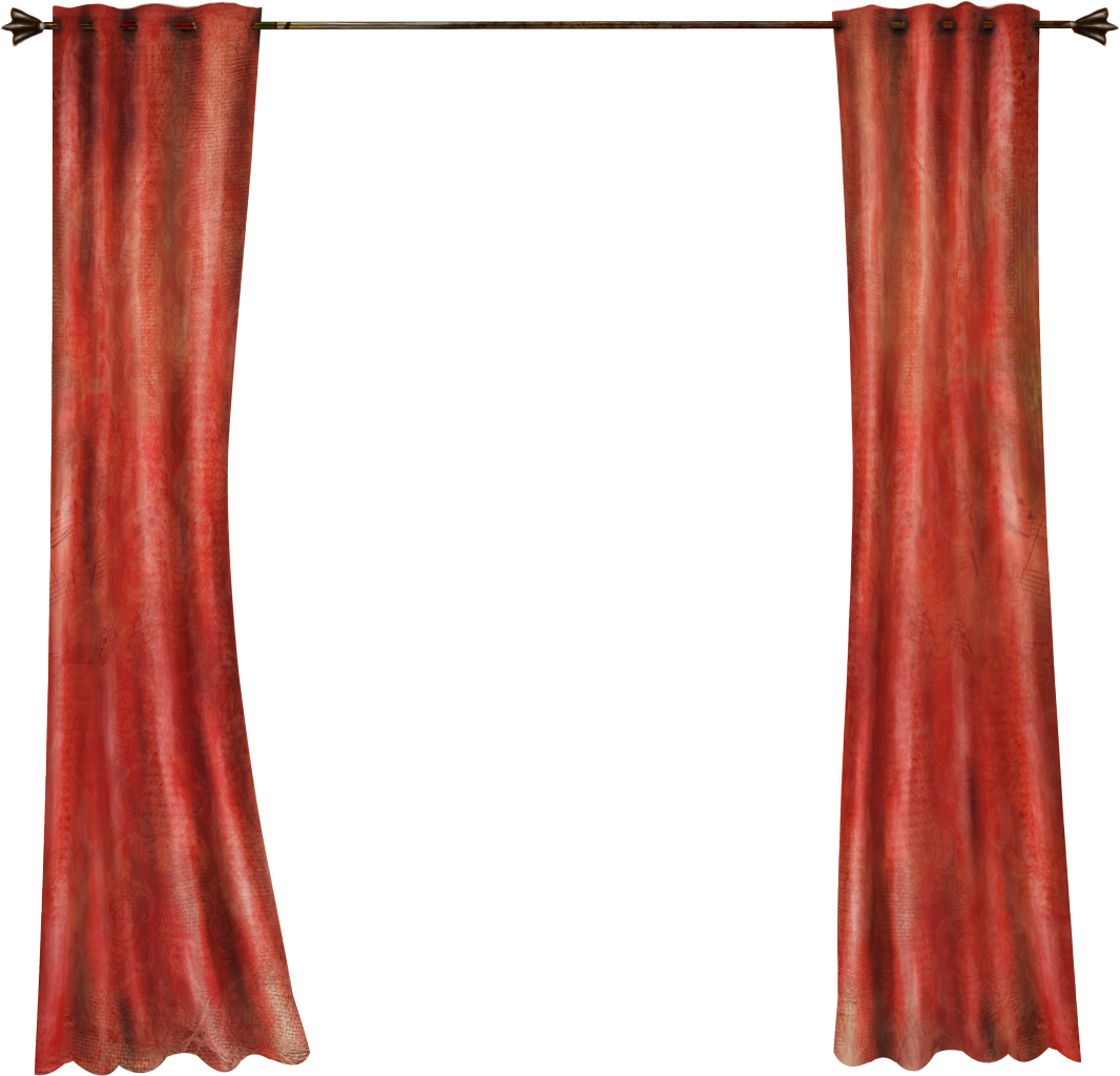 Curtain Window Art Transprent - Красные Шторы Пнг (1066x1024)