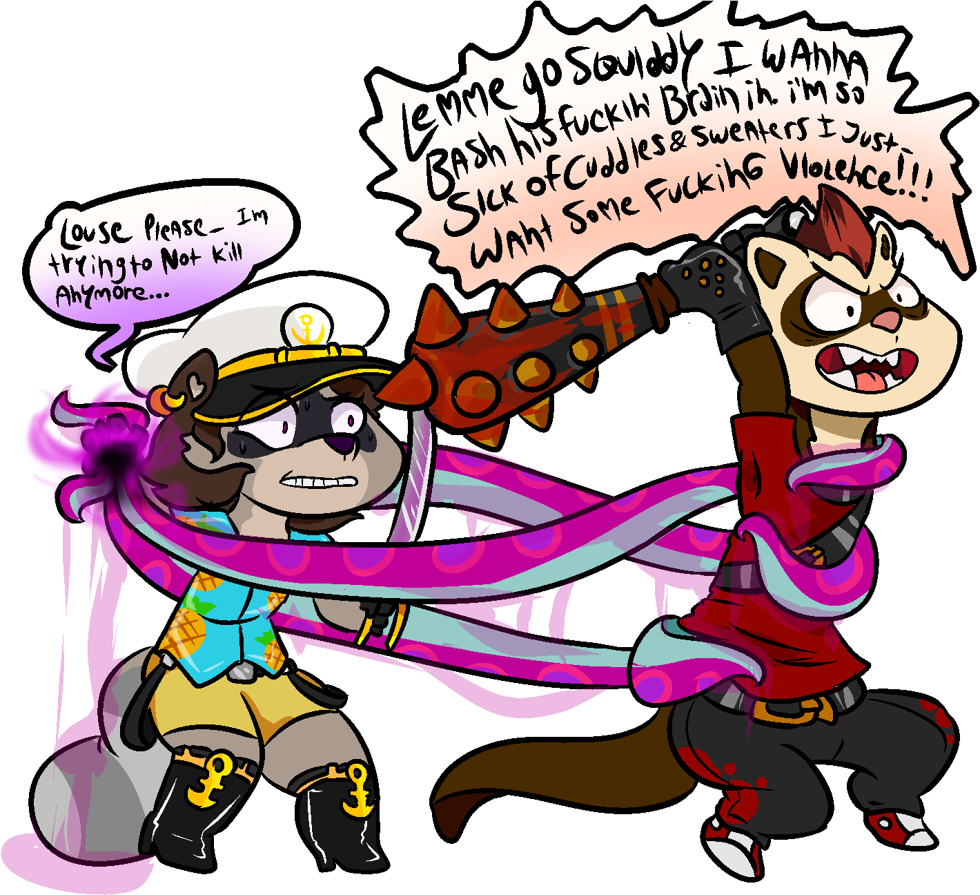 He Needs To Chill - Cartoon (1450x1325)