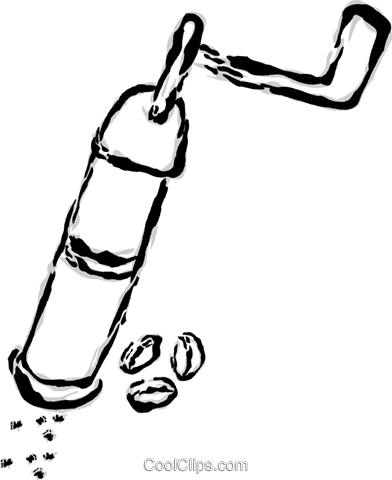 Coffee Grinder Royalty Free Vector Clip Art Illustration - Coffee Grinder Royalty Free Vector Clip Art Illustration (392x480)