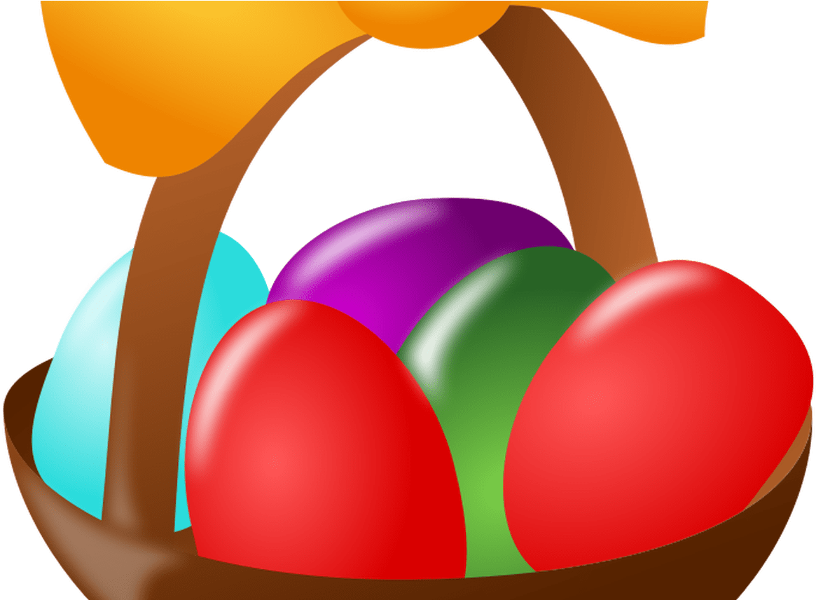 Free Easter Basket, Download Free Clip Art, Free Clip - Easter Egg Basket Clip Art (1368x855)