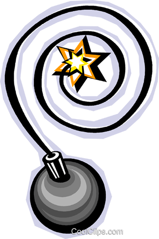 Bomb With A Long Fuse Royalty Free Vector Clip Art - Bomb With A Long Fuse Royalty Free Vector Clip Art (319x480)