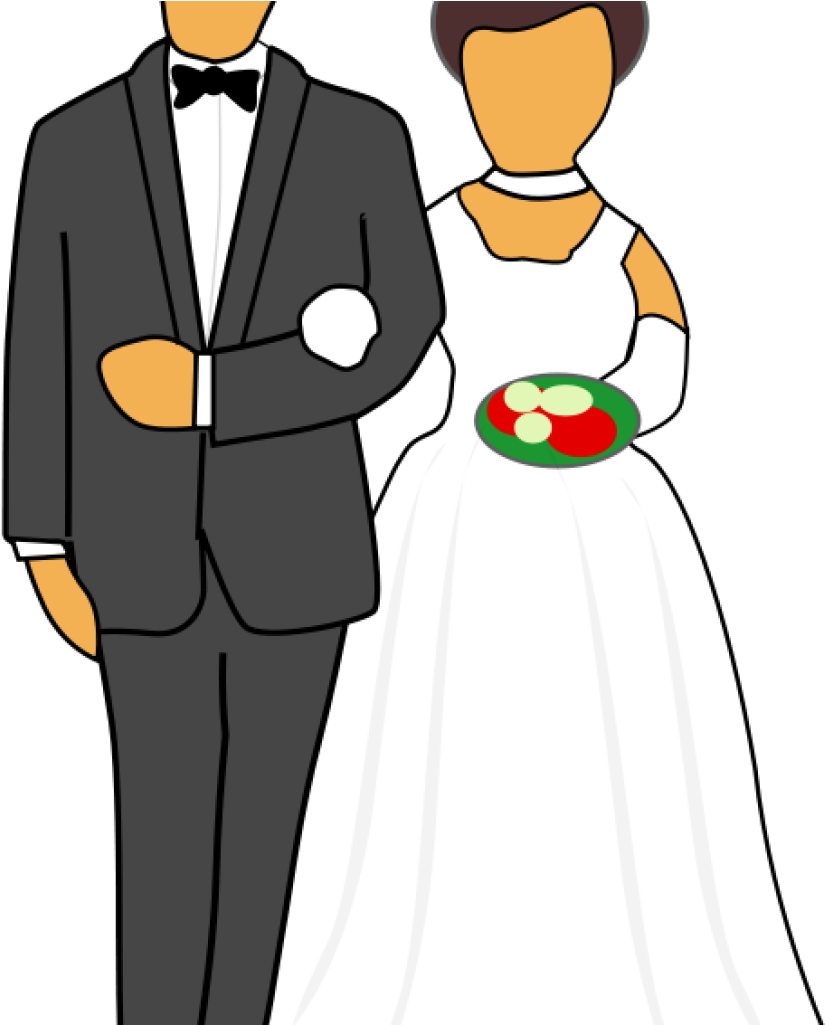 Wedding Couple Clip Art Free Clipart Wedding Couple - Husband And Wife Transparent (1024x1024)