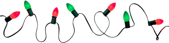 Christmas 11 Fabulous Upside Christmas Tree Christmas - Christmas Lights No Background (593x218)