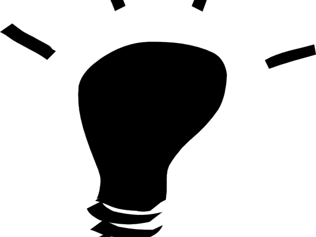 Light Bulb Clipart Lamp - Thinking Bulb (640x480)